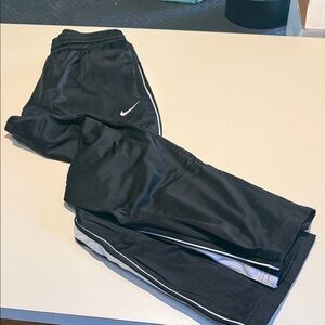 Nike Black Joggers with White Accents